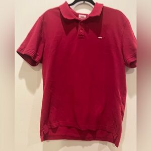 Levi's Red Polo Shirt Vibrant Color Casual Wear